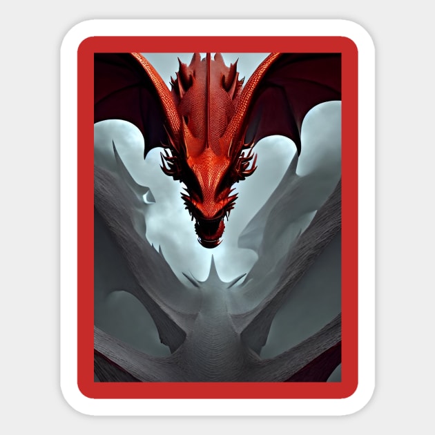 The Blood Wyrm Sticker by Quotechella Merch